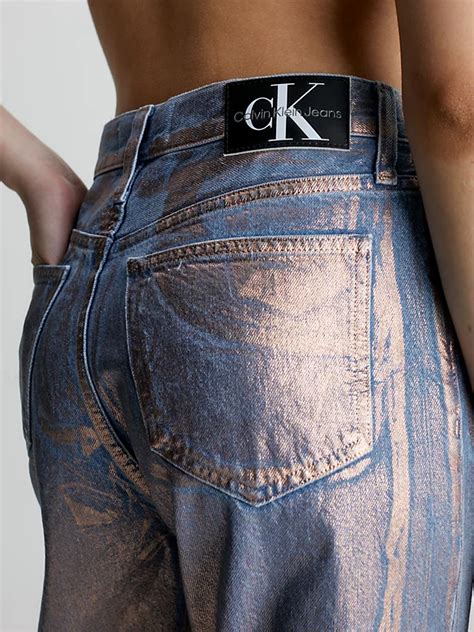 calvin klein metallic jeans|calvin klein distressed jeans.